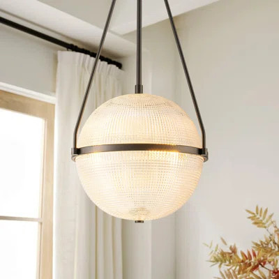 Neven 3 - Light Dimmable Glass Globe Kitchen Island Pendant Light | Wayfair North America