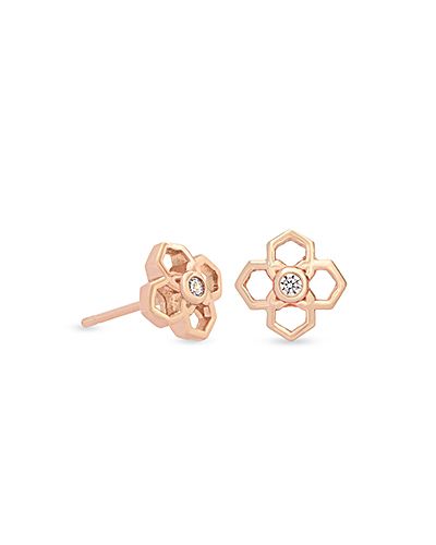 Rue Stud Earrings In Rose Gold | Kendra Scott