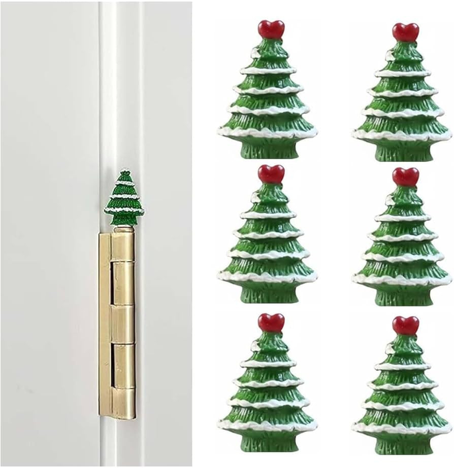 Weihnachtsbaum-Scharnier-Dekoration, Mini-Weihnachtsbaum-Türscharnierköpfe, dekorative Topper, ... | Amazon (DE)