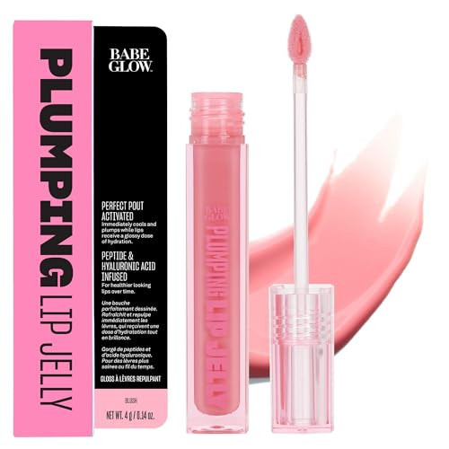 BABE ORIGINAL Glow Plumping Lip Jelly For Thicker Lips - High Shine Lip Gloss for Moisturizing, Hydrating and Soothing Lips, Blush | Amazon (US)