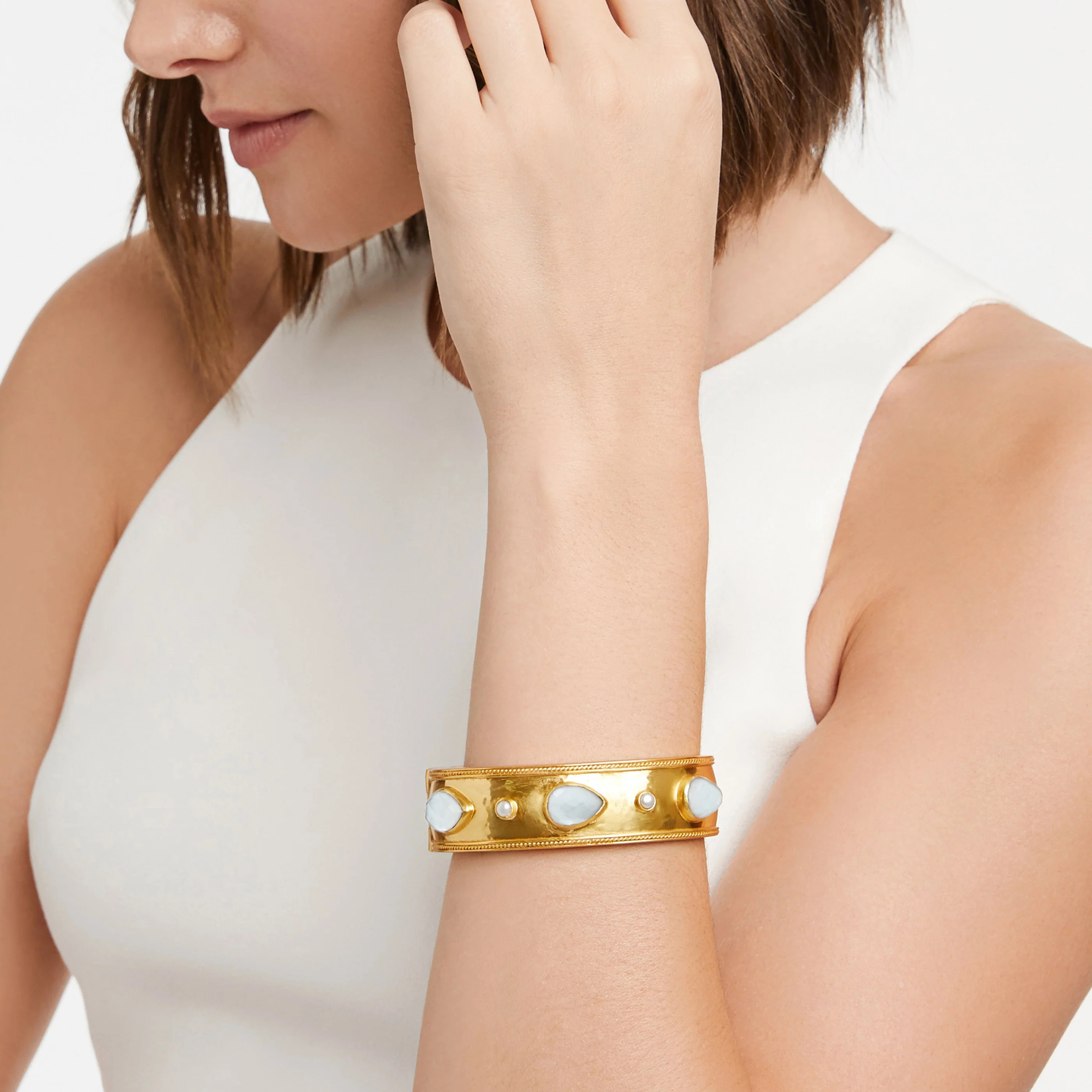 Cannes Statement Hinge Bangle Bracelet | Julie Vos | Julie Vos