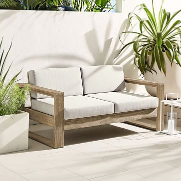 Portside Outdoor Loveseat (65") | West Elm (US)