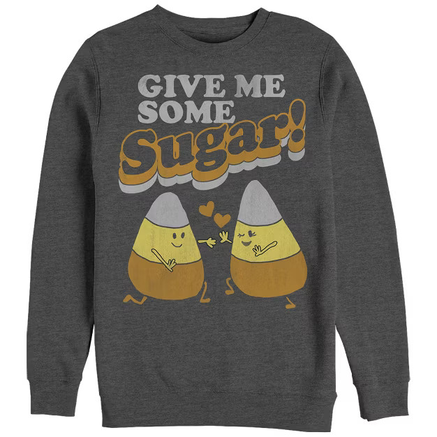 Women's CHIN UP Halloween Candy Corn Sugar Sweatshirt | Target