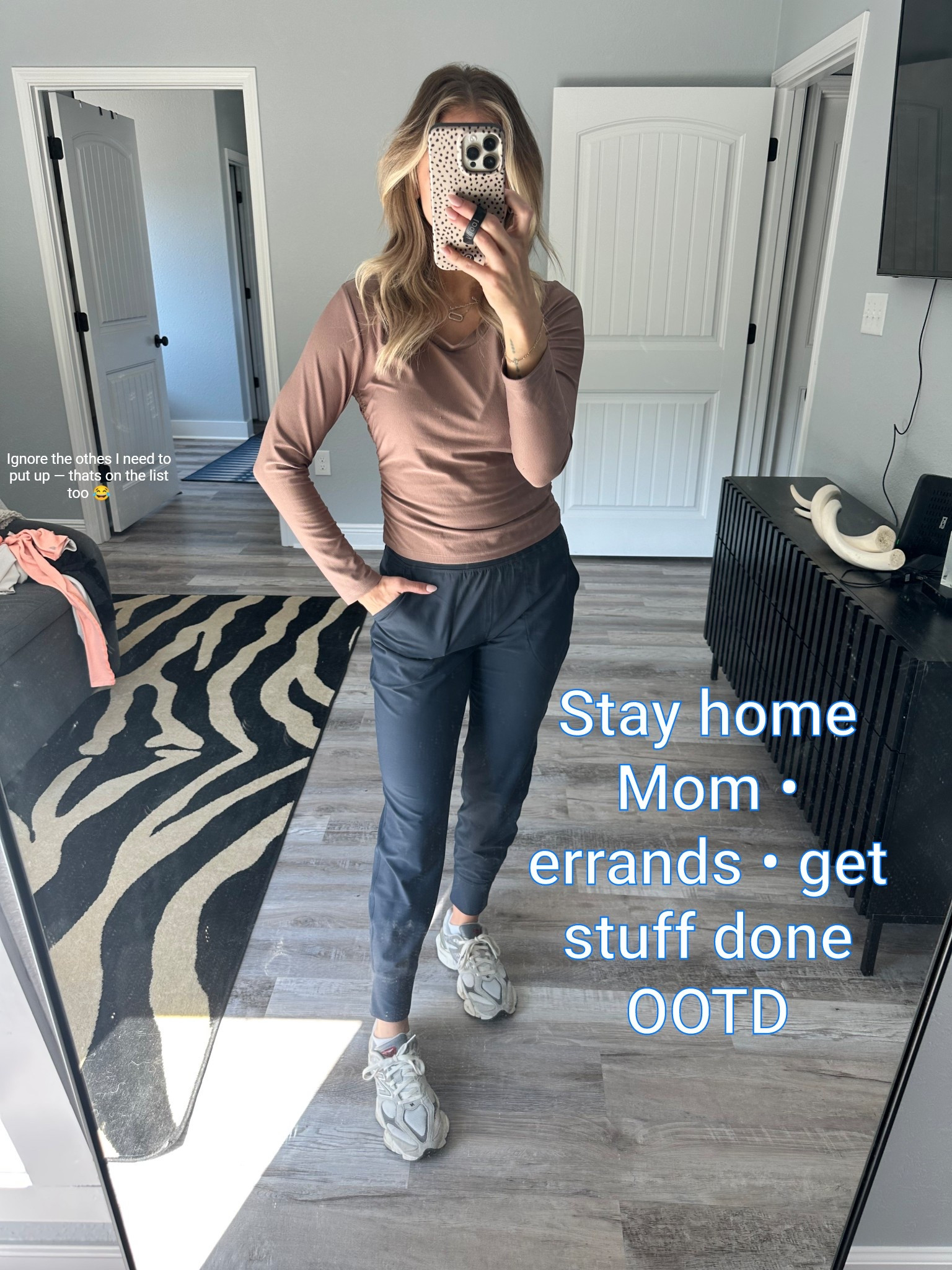 Spring errands outfit of the day. Small top, small joggers, shoes are tts

Spring athletic clothes, women’s clothing, spring outfits, easy outfit, casual outfit, athleisure outfit, old navy sale, joggers, skims lookalike, lululemon lookalikee

#LTKStyleTip #LTKActive #LTKFindsUnder50