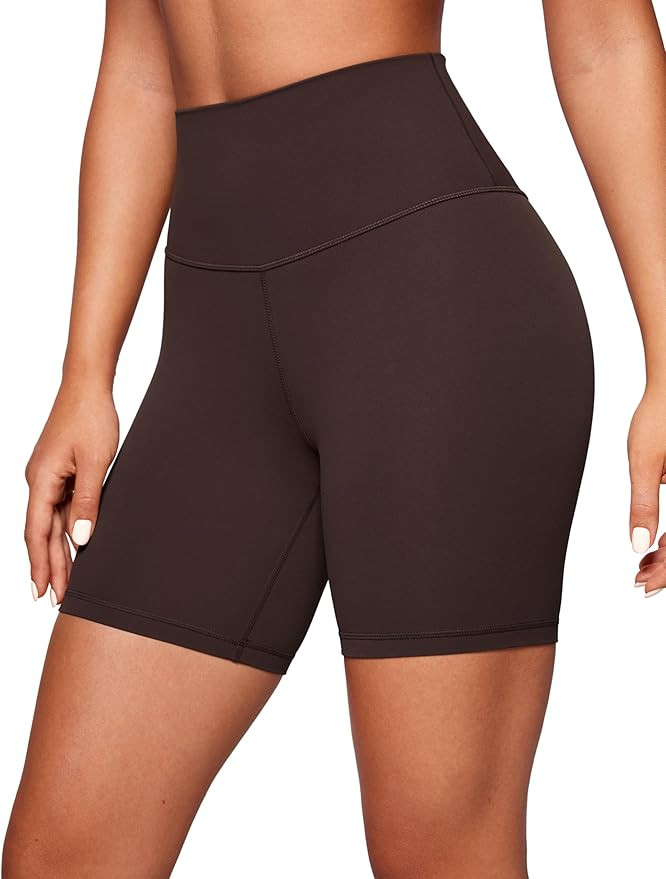CRZ YOGA Womens ButterLuxe Biker Shorts 6 Inches - High Waisted Workout Running Volleyball Spande... | Amazon (US)
