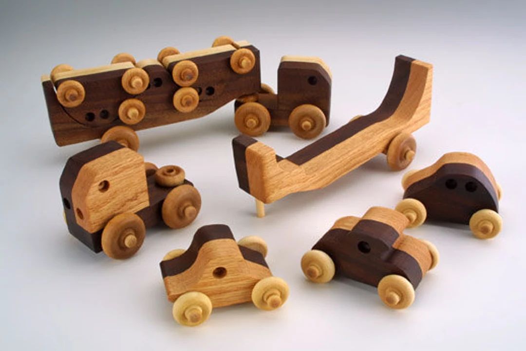 Wooden Toy Transporter Waldorf Toys Montessori Toys Wooden - Etsy | Etsy (US)
