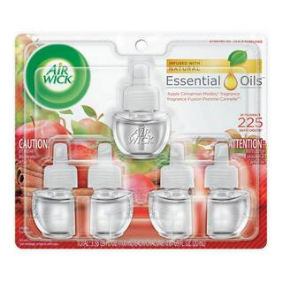 0.67 oz. Apple Cinnamon Automatic Air Freshener Oil Plug-In Refill (5-Refills) | The Home Depot