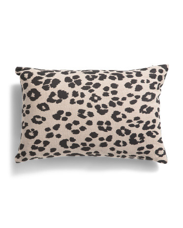 By Schumacher Fabric 13x19 Linen Safari Leopard Pillow | Cotton | Marshalls