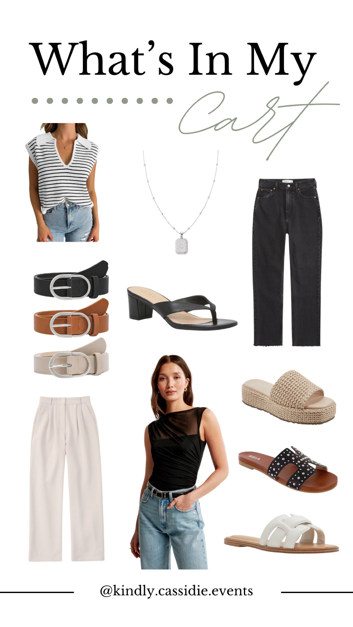 Some of my favorites in my cart right now! 

Abercrombie & Fitch // Amazon // DSW // Summer Outfits // Summer Shoes // Summer Accessories 

#LTKsalealert #LTKworkwear #LTKshoecrush