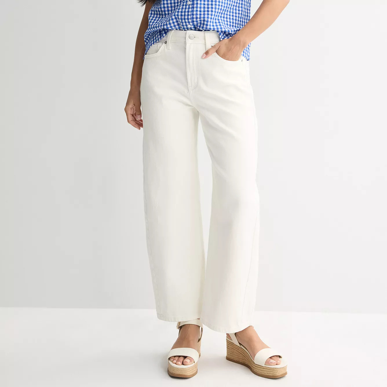 Women's Sonoma Goods For Life® High Rise Barrel Ankle Jeans | Kohl's