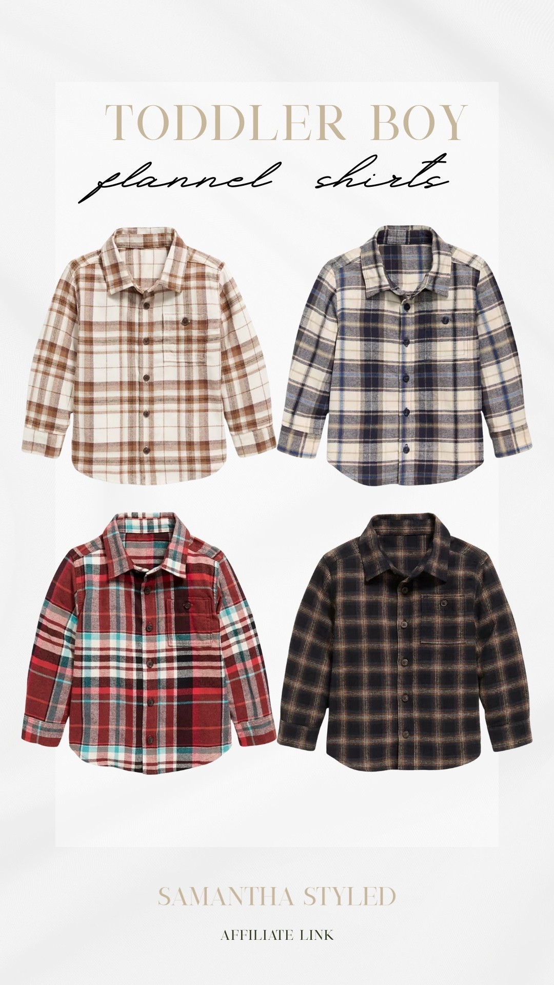 Flannel Shirts for Toddler Boys currently at Old Navy 

#LTKBaby #LTKStyleTip #LTKKids