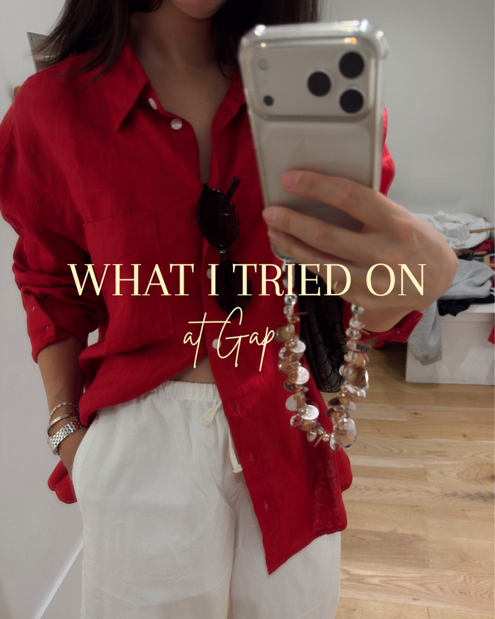 Pants and shorts - wearing a size small
Tanks - wearing a medium (would have preferred small), the linen and lace tank is a small
Sweatshirts - wearing a medium 
Red button down - wearing a large 

#LTKootd