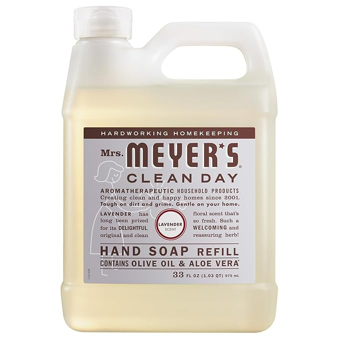 MRS. MEYER'S CLEAN DAY Hand Soap Refill, Lavender Scent, 33 Fl Oz Bottle | Amazon (US)