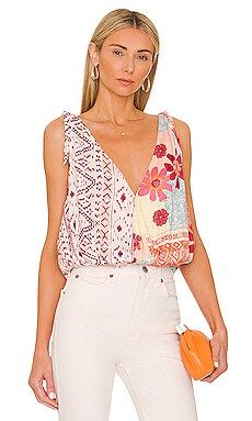 Free People Tied To You Tank in Tropical Combo from Revolve.com | Revolve Clothing (Global)