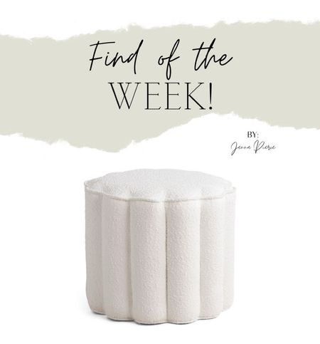 This ADORABLE scalloped ottoman is such a great price and would add such a pretty texture to a space! Styled in a pair in front of a fireplace, under a console, or in a living room! ❤️ #ltkhome #homedecor #tjmaxxdecor #marshallsdecor #ottoman #decorfind 

#LTKfindsunder100 #LTKstyletip #LTKhome