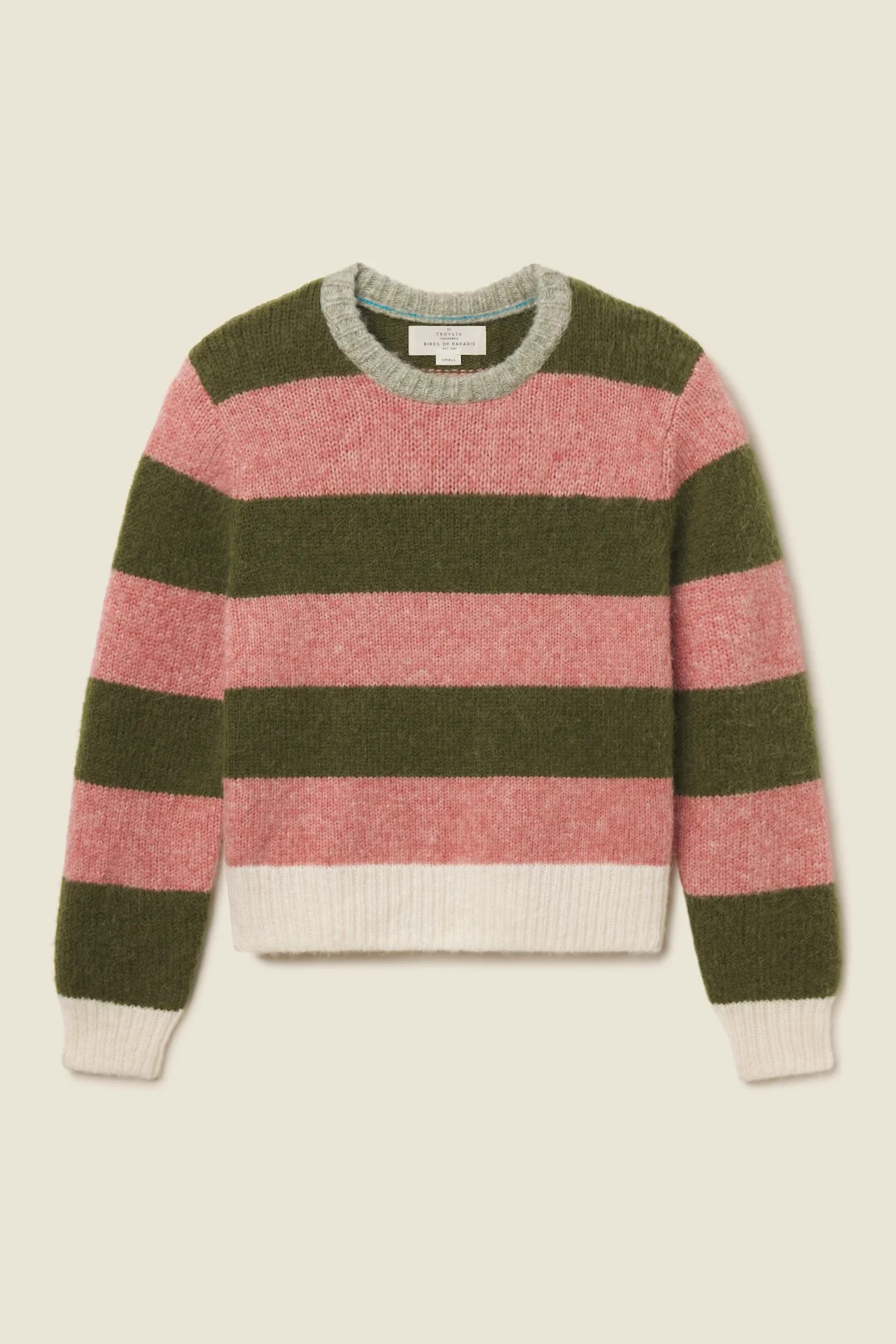Cleo Sweater Pink Stripe | TROVATA