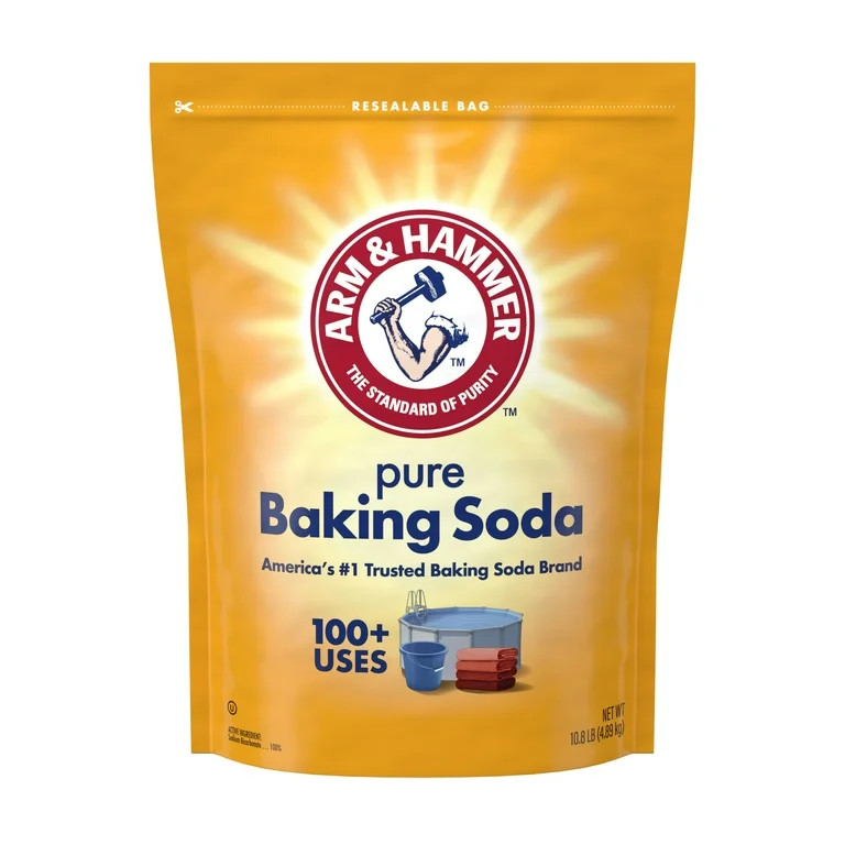 ARM & HAMMER Pure Baking Soda, For Baking, Cleaning & Deodorizing, 10.8 lb Bag - Walmart.com | Walmart (US)