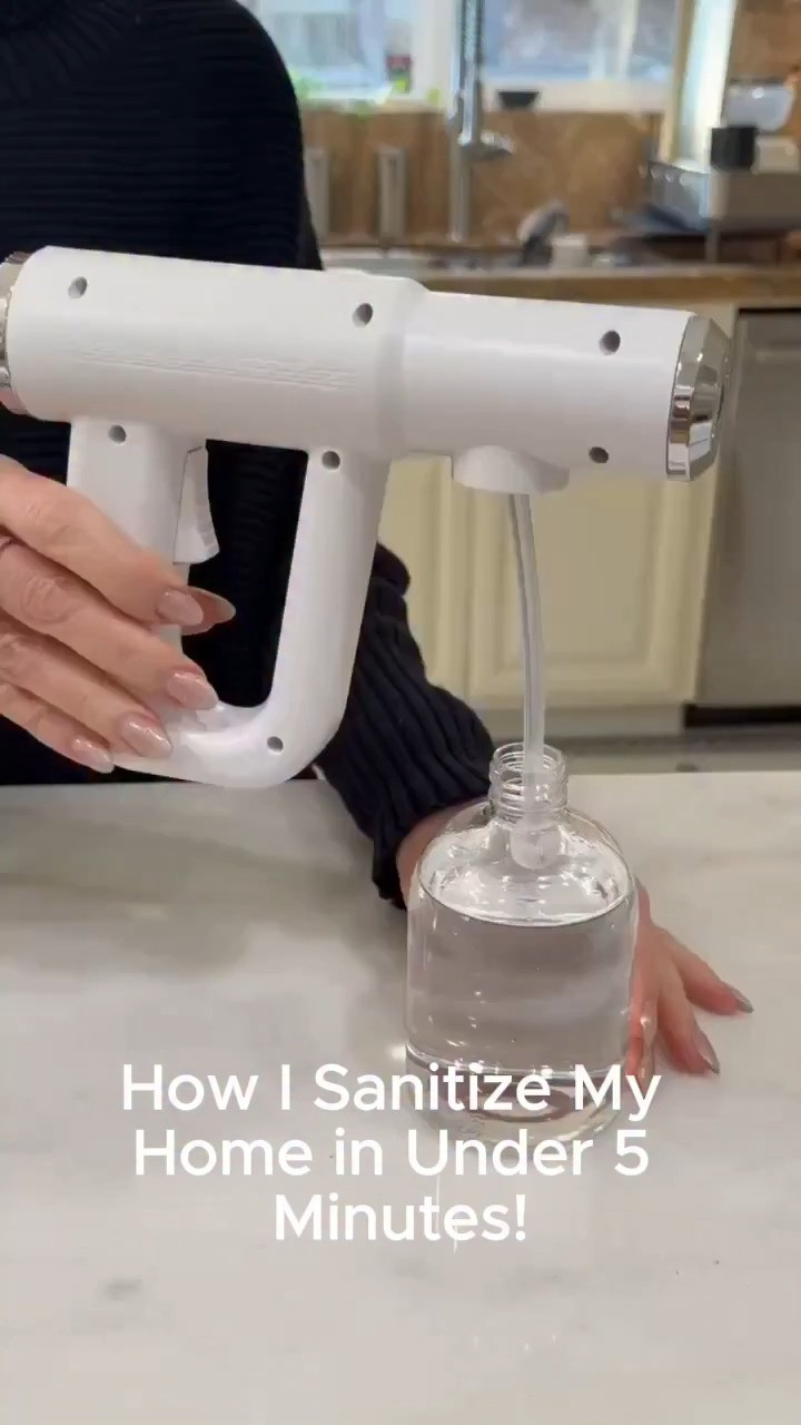 The Original Disinfectant Fogger Machine - Professional Sanitizer Sprayer - ULV Atomizer & Nano Steam Gun – Rechargeable Barber Spray Gun with Blue Light V2 

 #LTKmorningroutine #LTKselfcare #LTKHome