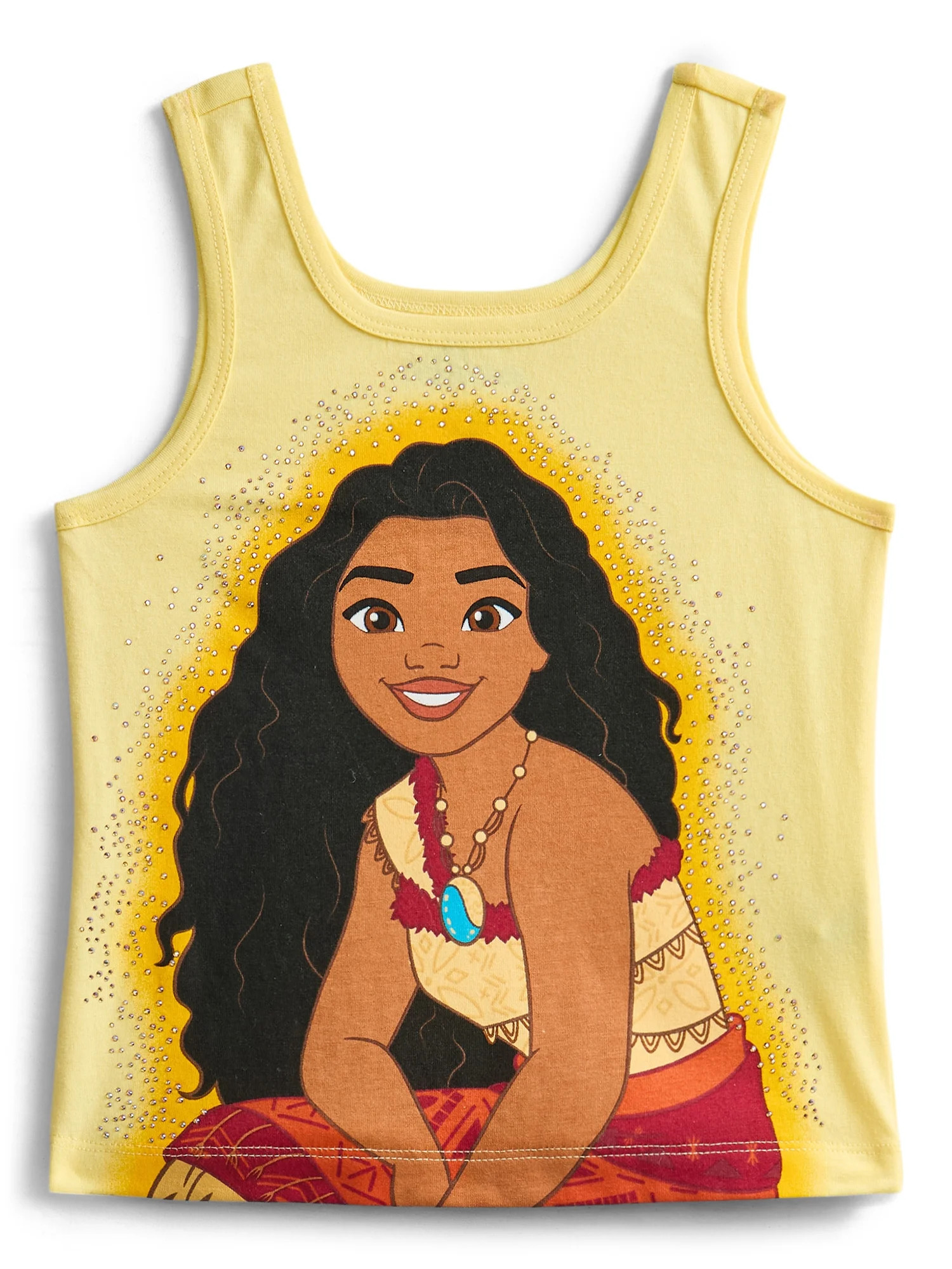 Moana Girls Gradient Rhinestone Character Graphic Tank Top, Sizes 4-16 | Walmart (US)