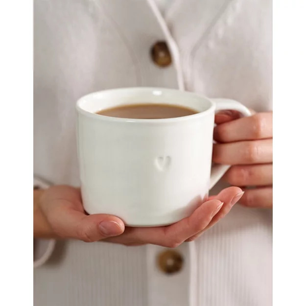 The White Company Burnham Heart Mug, White, Size: One Size | The White Company UK & ROW