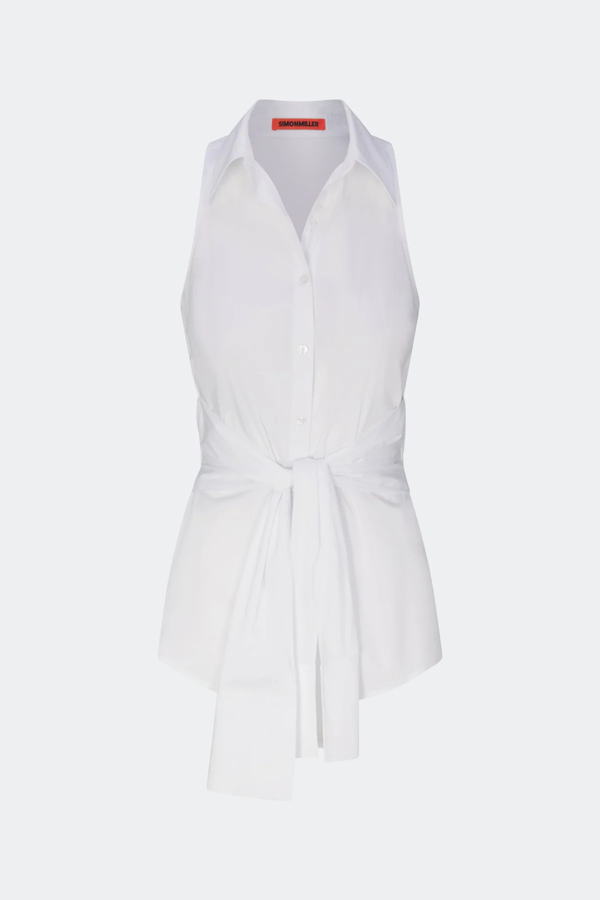 Inna Sleeveless Poplin Top in Macadamia | Simon Miller