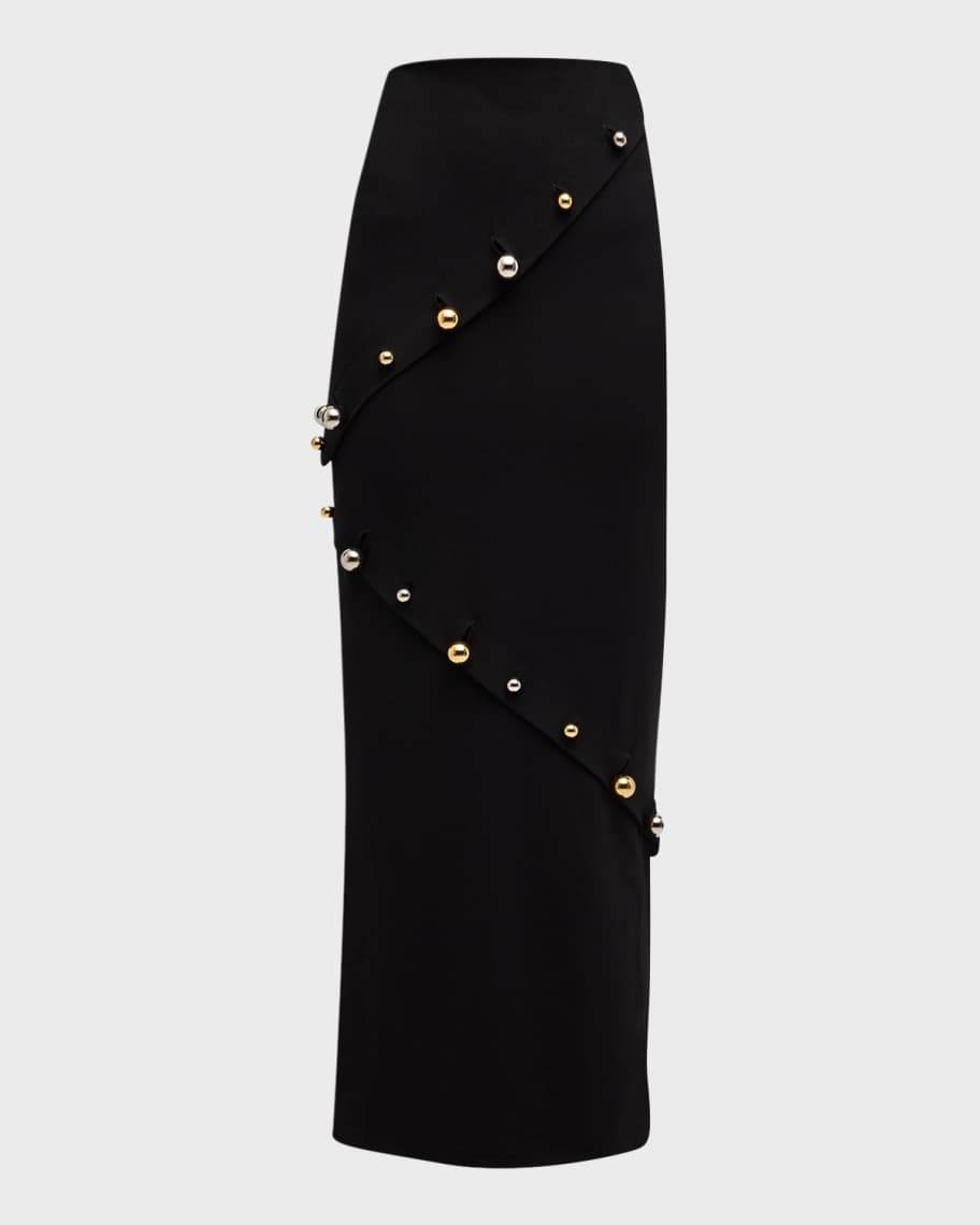A.W.A.K.E. MODE Octopus Button Maxi Skirt | Neiman Marcus