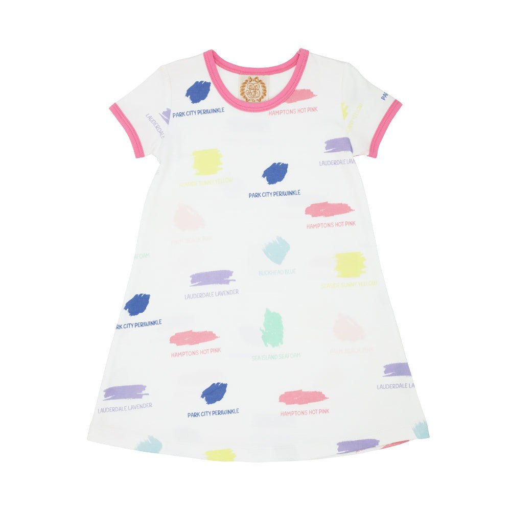 Polly Play Dress - Sir Proper's Palette with Hamptons Hot Pink | The Beaufort Bonnet Company