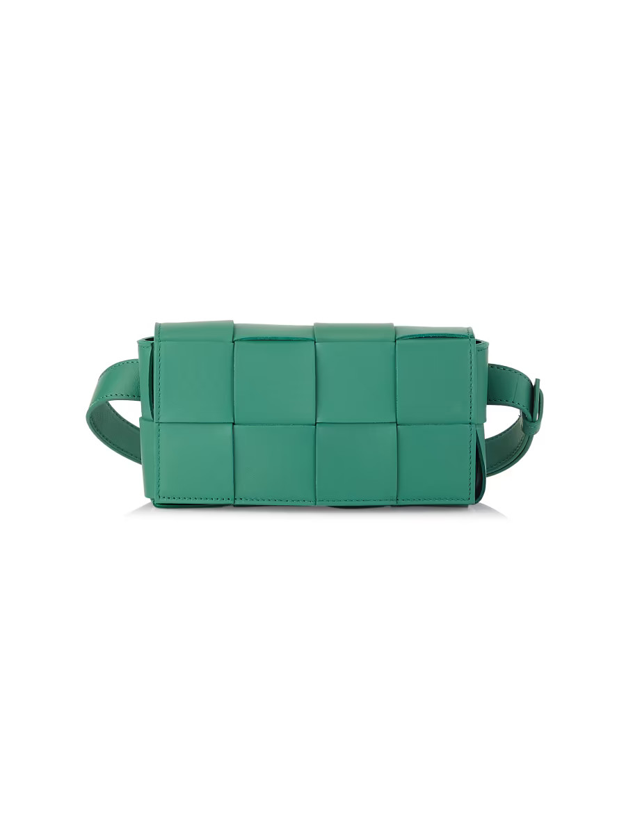 Shop Bottega Veneta Cassette Leather Belt Bag | Saks Fifth Avenue | Saks Fifth Avenue
