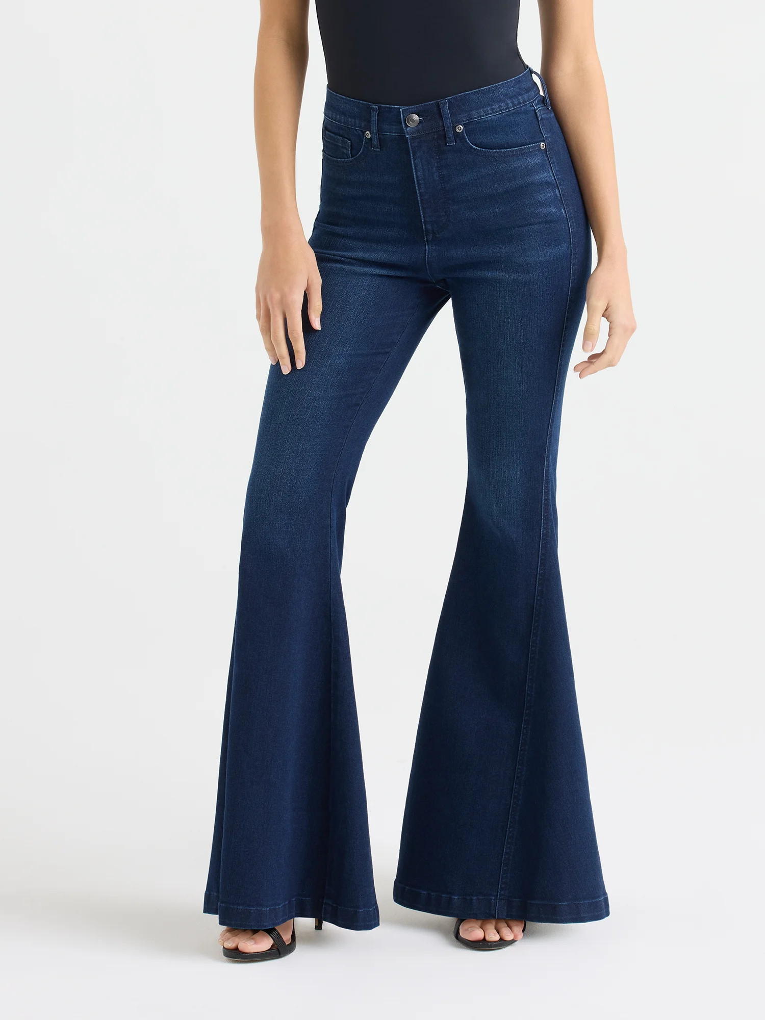 Sofia Vergara Women's and Women's Plus Melisa Mega Flare Jeans, Sizes 0-26 | Walmart (US)