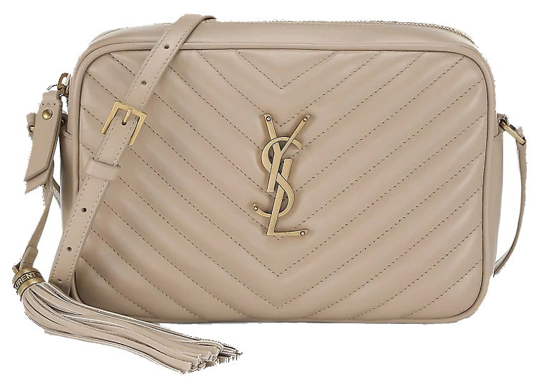 Women's Saint Laurent Lou Crossbody Bag Small Monogram in Beige | StockX