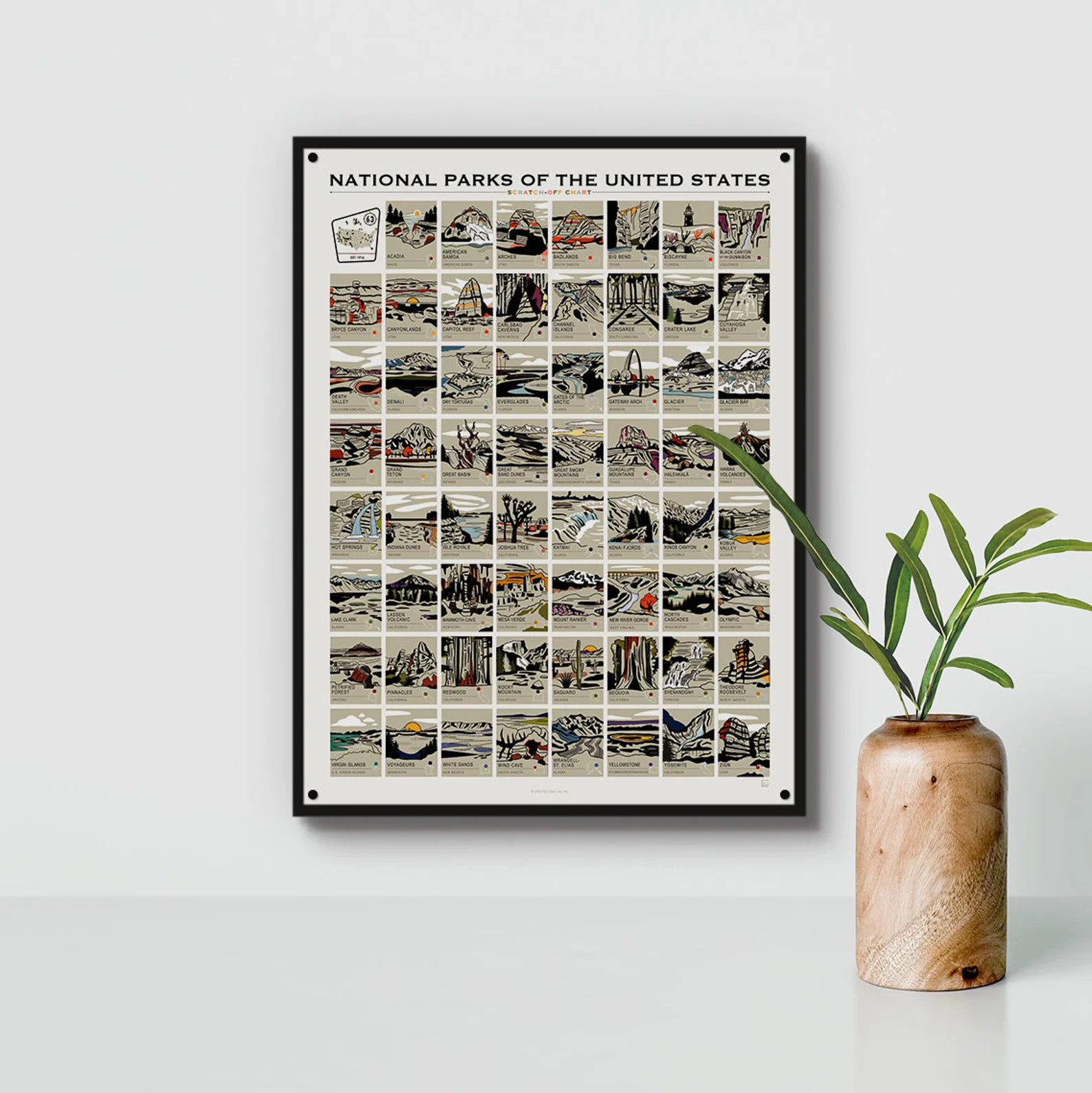 National Parks Scratch-Off Map | Bucket List Travel Poster | Gift for Hikers & Nature Lovers | Etsy (US)