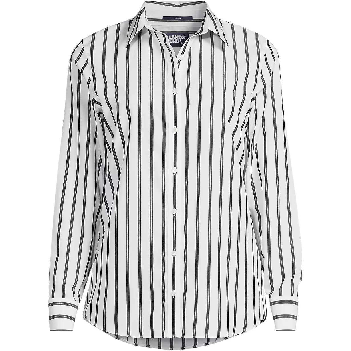 No Iron Button Front Shirt | Lands' End (US)
