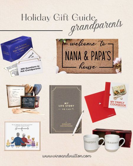 Holiday gift guide for grandparents!


Grandparents gifts, nana and papa gifts, grandma and grandpa 

#LTKGiftGuide #LTKfamily #LTKHoliday