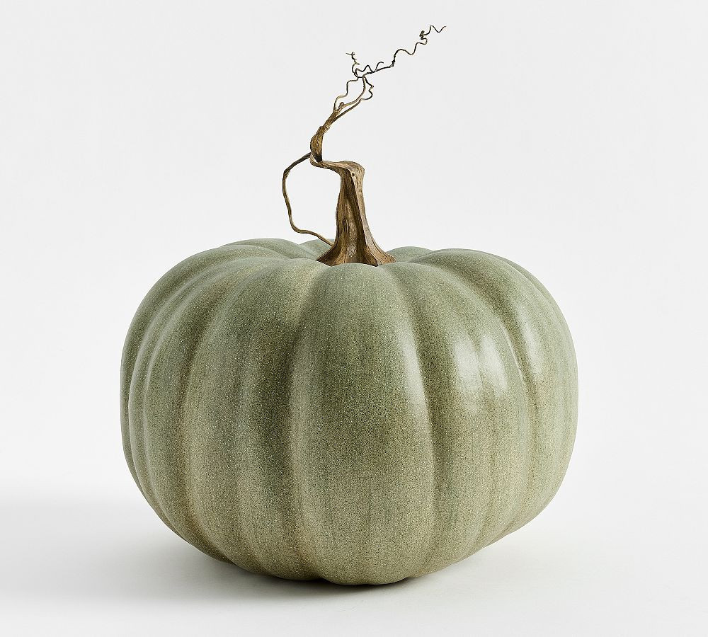 Faux Pumpkin, Grey-Green | Pottery Barn (US)
