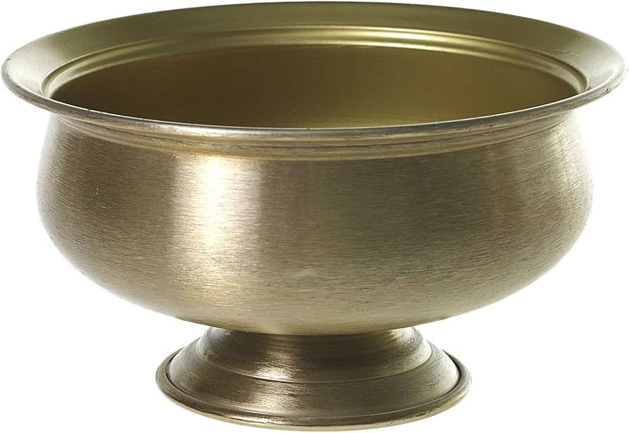 Metal Gold Compote Modern Decorative Flower Vase Buds Succulent Orchids Plants Party Wedding Tabl... | Amazon (US)