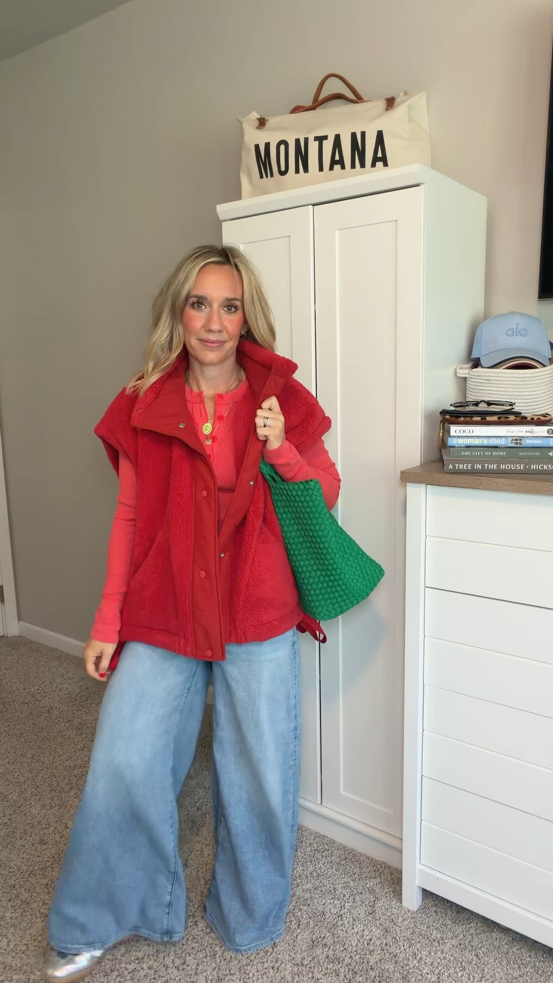 Spring outfit uniform, great long sleeve tshirt - vest because the weather can turn at any moment & the bag of my dreams… done and done ✅ ✅

#LTKgrwm #LTKootd