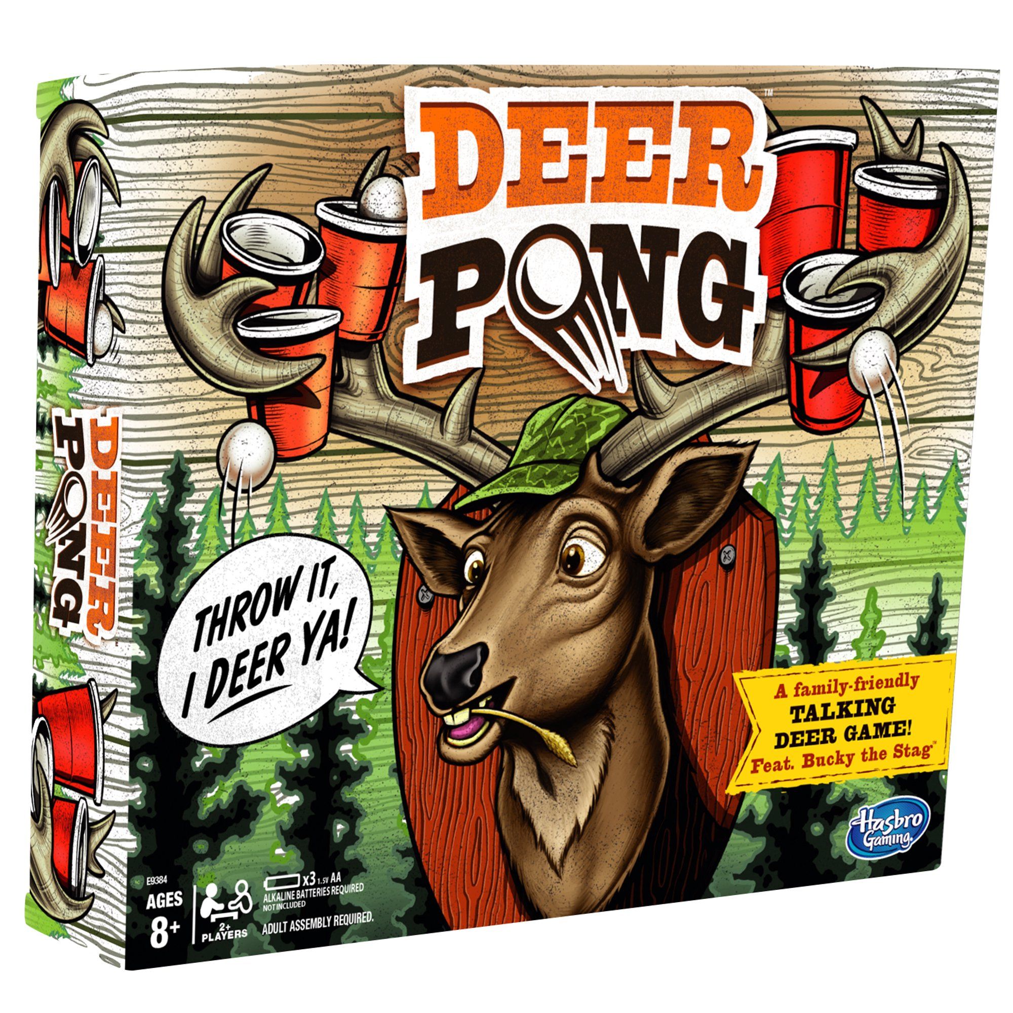 Deer Pong Game, Talking Deer Head and Music, Family Game for Ages 8+ | Walmart (US)