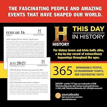 2024 History Channel This Day in History Boxed Calendar: 365 Remarkable People, Extraordinary Eve... | Amazon (US)