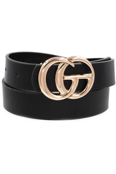GG Belt in Black/Gold | Indigo Closet 