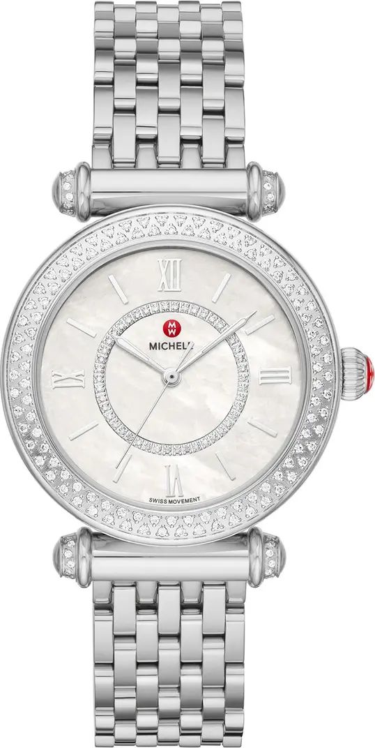 Women's Caber Diamond Bracelet Watch, 35mm - 0.19 ctw | Nordstrom Rack