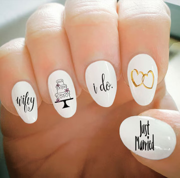 Click for more info about Nail Decals Wedding Nail Decals Water Transfer Nail Decals | Etsy