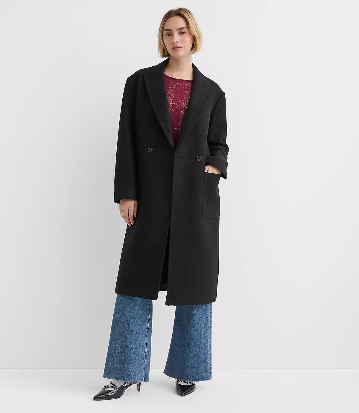 Petite Patch Pocket Coat | LOFT