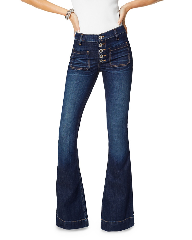 Ramy Brook Cindy High Rise Flared Jeans in Dark Wash | Bloomingdale's (US)