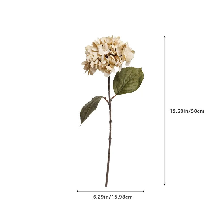 My Texas House Fall Faux Hydrangea Stem, Cream, 20" | Walmart (US)