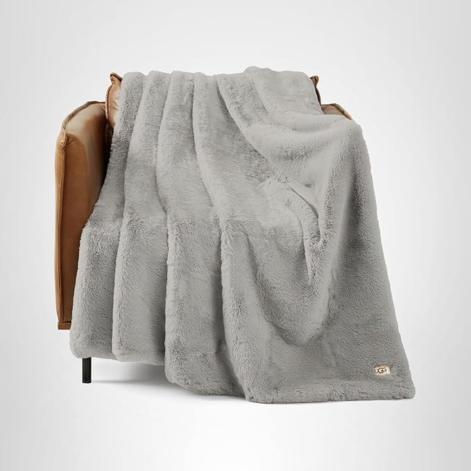 UGG Euphoria Plush Faux Fur Throw Blanket, Oversized Warm Throw for Couch or Chair, Luxury Bedroo... | Amazon (US)