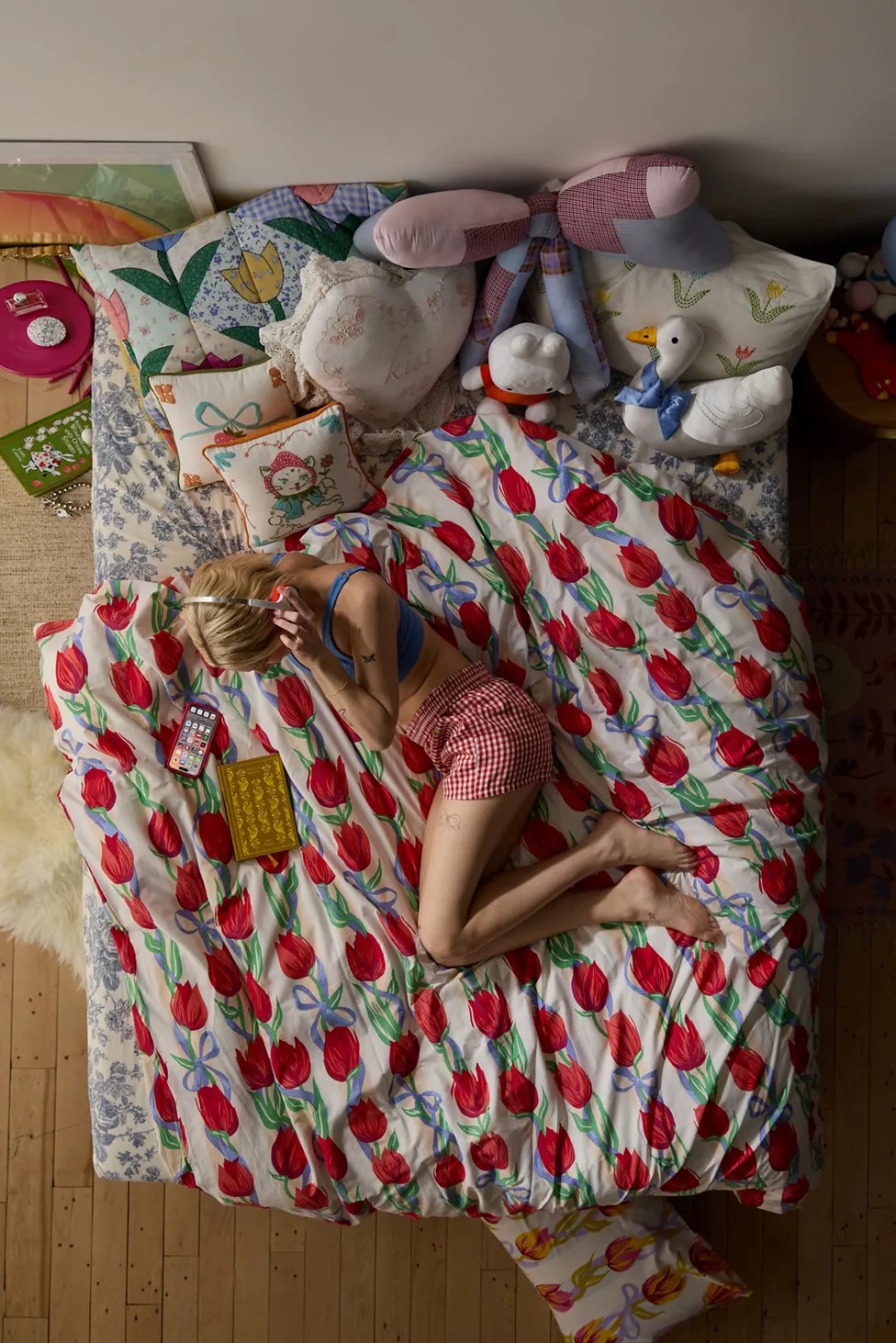 Kristen Tulip Floral Duvet Cover Set | Urban Outfitters (US and RoW)