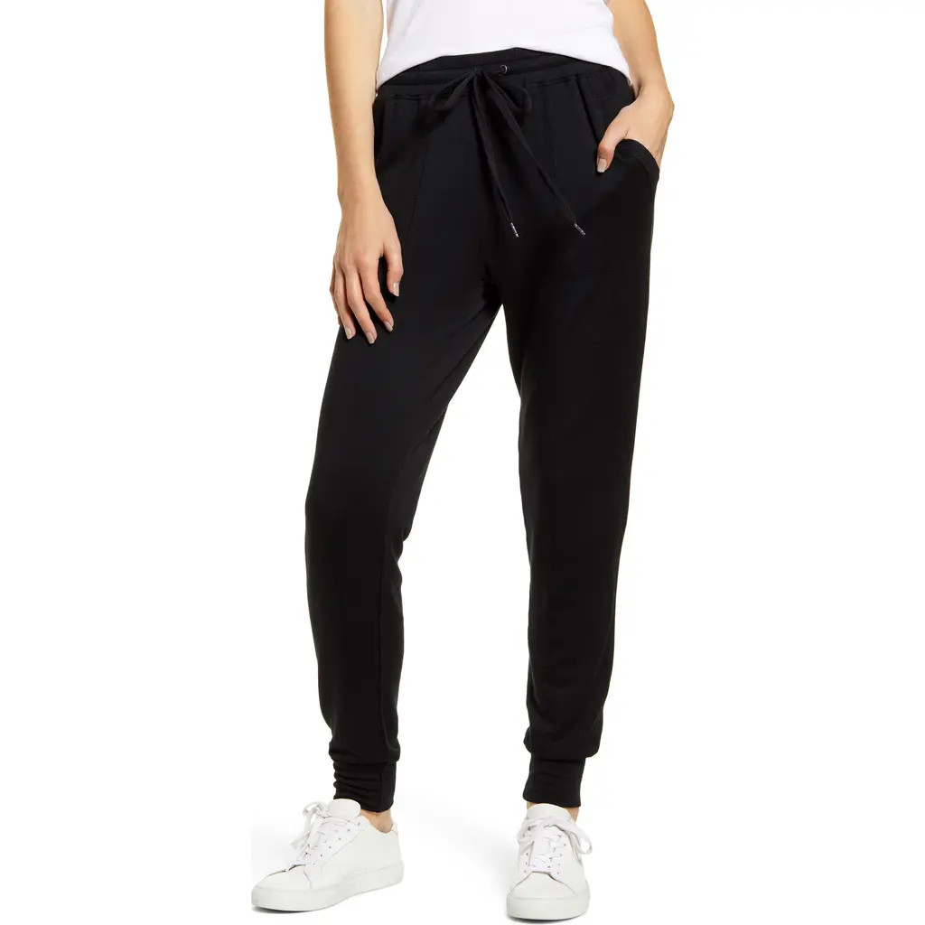 Splendid Supersoft Joggers in Black at Nordstrom, Size Small | Nordstrom