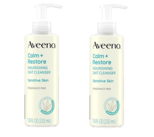 Aveeno Calm + Restore Nourishing Oat Cleanser 7.8oz (Pack of 2) | Amazon (US)