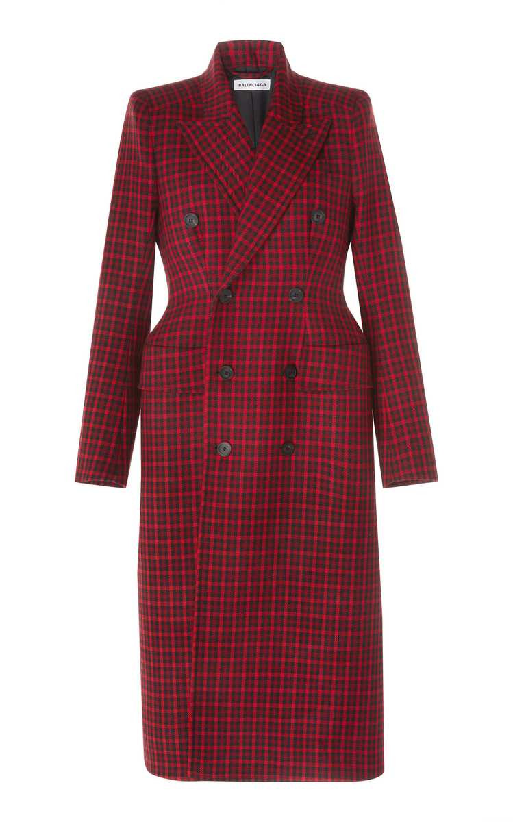 Houndstooth Double-Breasted Wool Coat | Moda Operandi (Global)