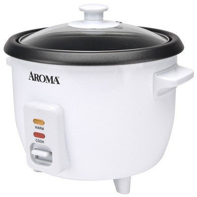 Aroma 48 Ounces Non-Stick Rice Cooker Model ARC-363NG White Refurbished | Target
